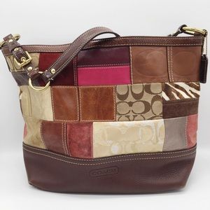 Coach Limited Edition Holiday Patchwork Tote Bag